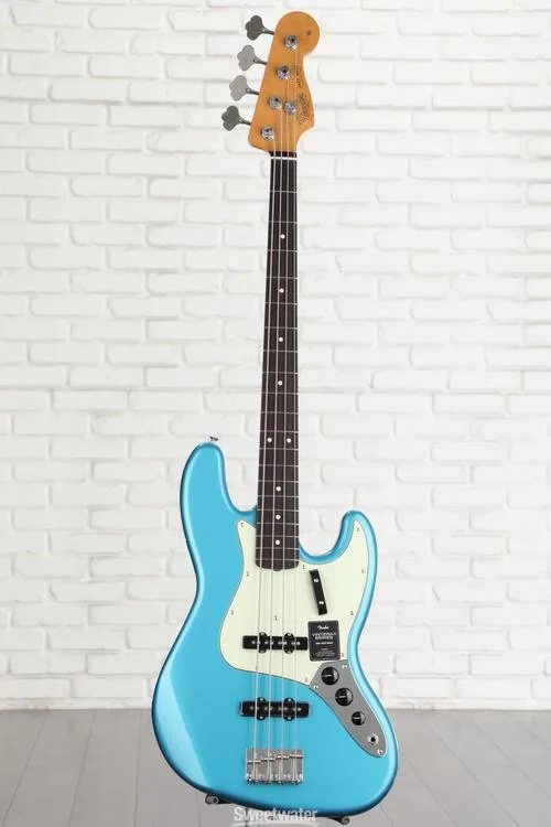  Fender Vintera II '60s Jazz Bass - Lake Placid Blue with Rosewood Fingerboard Demo