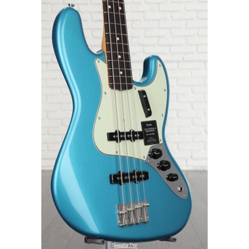  Fender Vintera II '60s Jazz Bass - Lake Placid Blue with Rosewood Fingerboard Demo