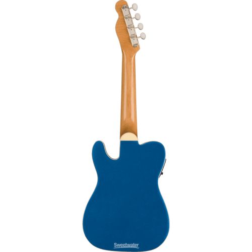  Fender Fullerton Tele Uke Essentials Bundle - Lake Placid Blue