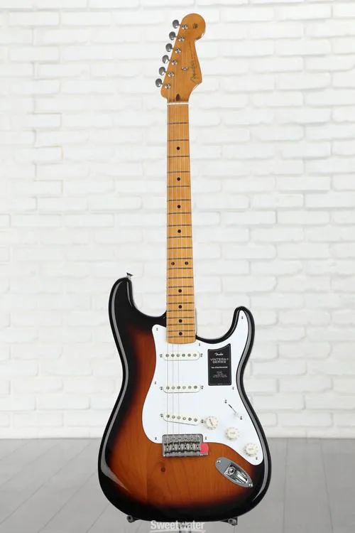  Fender Vintera II '50s Stratocaster Electric Guitar - 2-color Sunburst with Maple Fingerboard