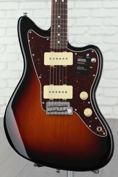 Fender American Performer Jazzmaster - 3-Tone Sunburst with Rosewood Fingerboard