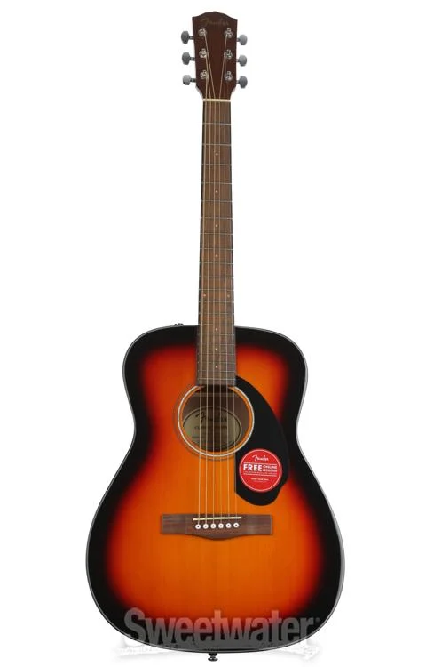  Fender CC-60S Concert Acoustic Guitar - 3-color Sunburst