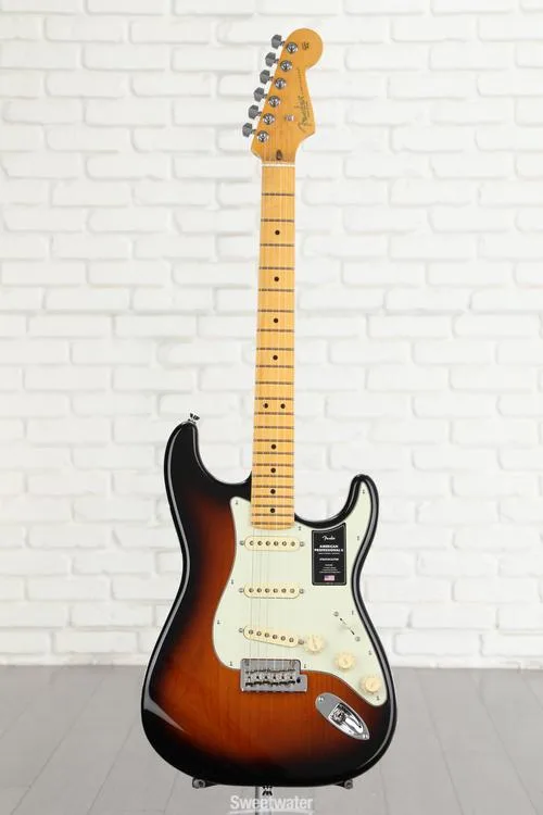  Fender 70th-anniversary American Professional II Stratocaster Electric Guitar with Maple Fingerboard - Anniversary 2-color Sunburst