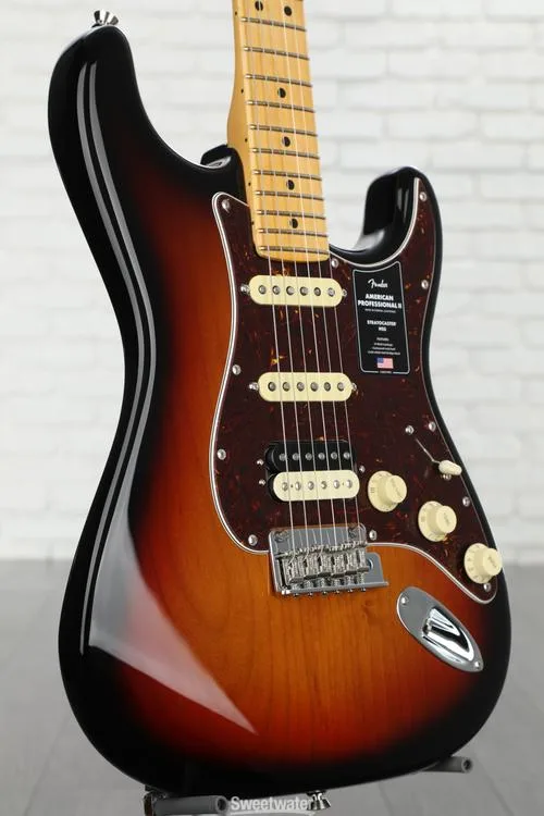  Fender American Professional II Stratocaster HSS - 3 Color Sunburst with Maple Fingerboard