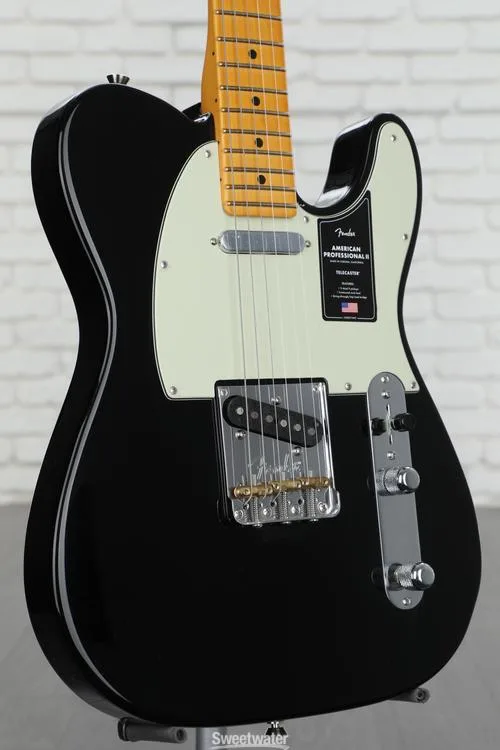  Fender American Professional II Telecaster - Black with Maple Fingerboard