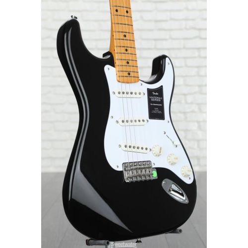  Fender Vintera II '50s Stratocaster Electric Guitar - Black with Maple Fingerboard