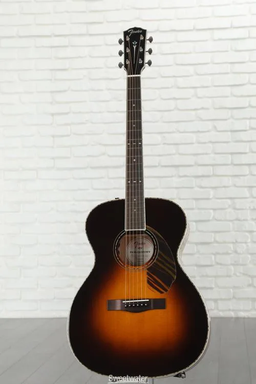  Fender Paramount PO-220E Orchestra Acoustic-electric Guitar - 3-color Vintage Sunburst