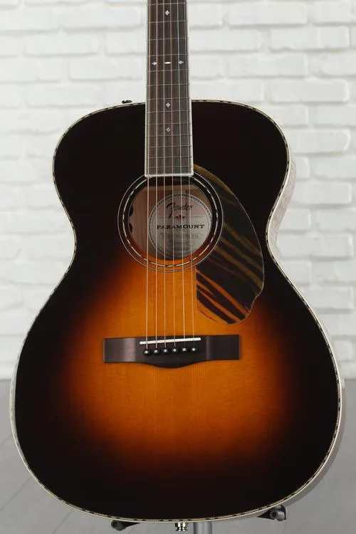  Fender Paramount PO-220E Orchestra Acoustic-electric Guitar - 3-color Vintage Sunburst