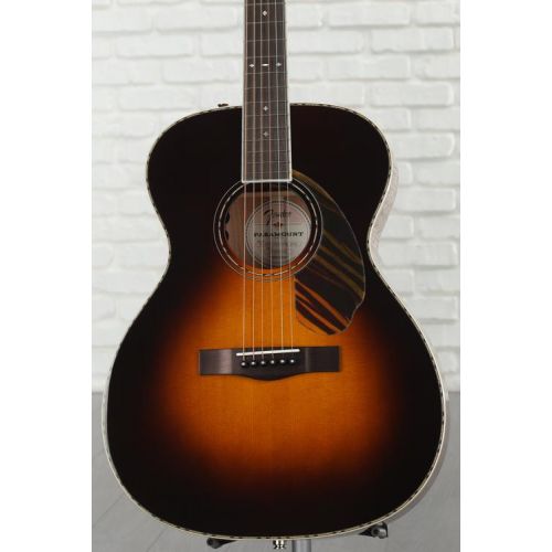  Fender Paramount PO-220E Orchestra Acoustic-electric Guitar - 3-color Vintage Sunburst