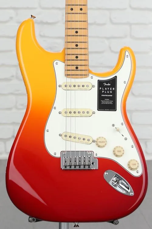 Fender Player Plus Stratocaster Electric Guitar - Tequila Sunrise with Maple Fingerboard