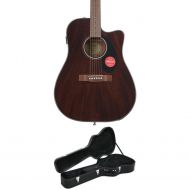 Fender CD-60SCE All Mahogany Acoustic Guitar and Case - Natural