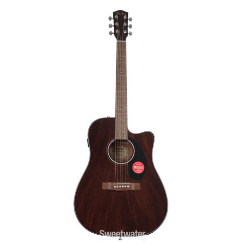  Fender CD-60SCE All Mahogany Acoustic Guitar and Case - Natural