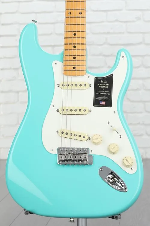 Fender American Vintage II 1957 Stratocaster Electric Guitar - Seafoam Green Demo