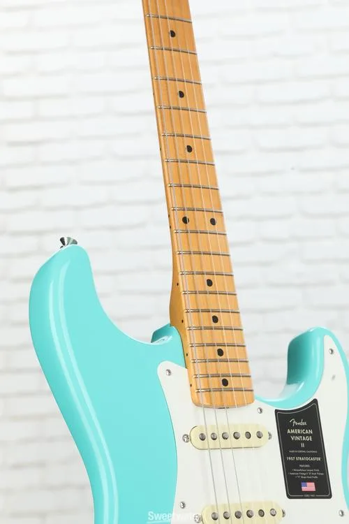  Fender American Vintage II 1957 Stratocaster Electric Guitar - Seafoam Green Demo