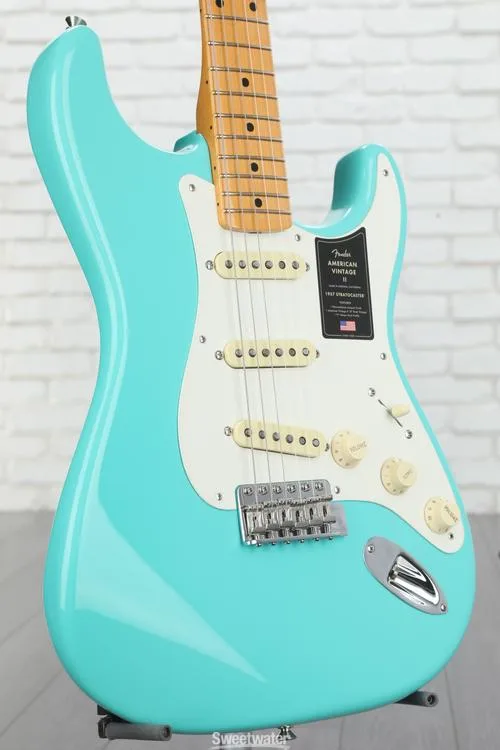  Fender American Vintage II 1957 Stratocaster Electric Guitar - Seafoam Green Demo