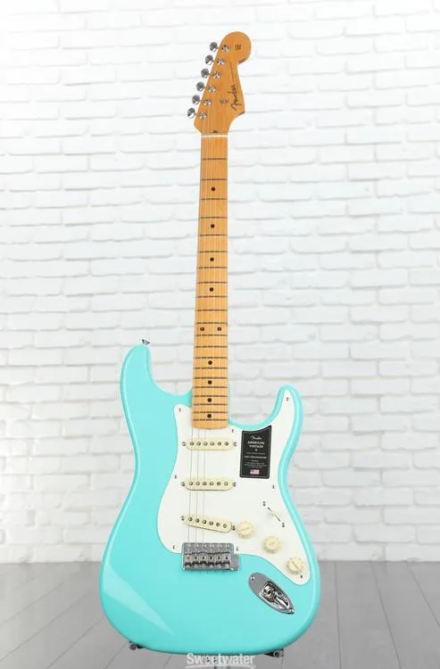  Fender American Vintage II 1957 Stratocaster Electric Guitar - Seafoam Green Demo