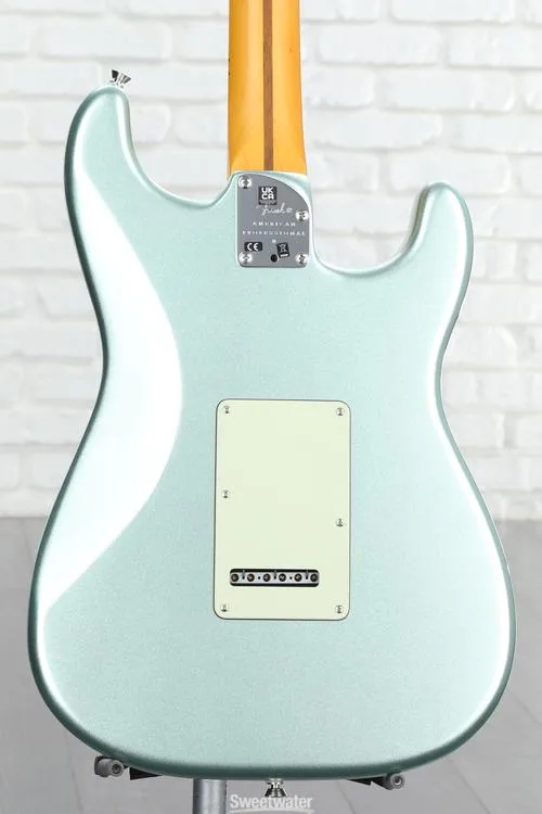  Fender American Professional II Stratocaster Left-handed - Mystic Surf Green with Maple Fingerboard