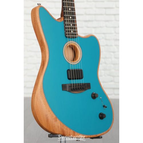  Fender American Acoustasonic Jazzmaster Acoustic-electric Guitar - Ocean Turquoise