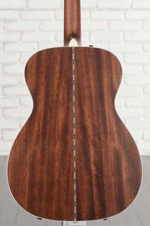 Fender Paramount PO-220E All Mahogany Orchestra Acoustic-electric Guitar - Aged Cognac Burst