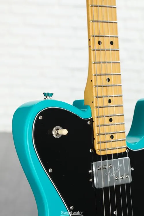  Fender American Professional II Telecaster Deluxe - Miami Blue with Maple Fingerboard Demo