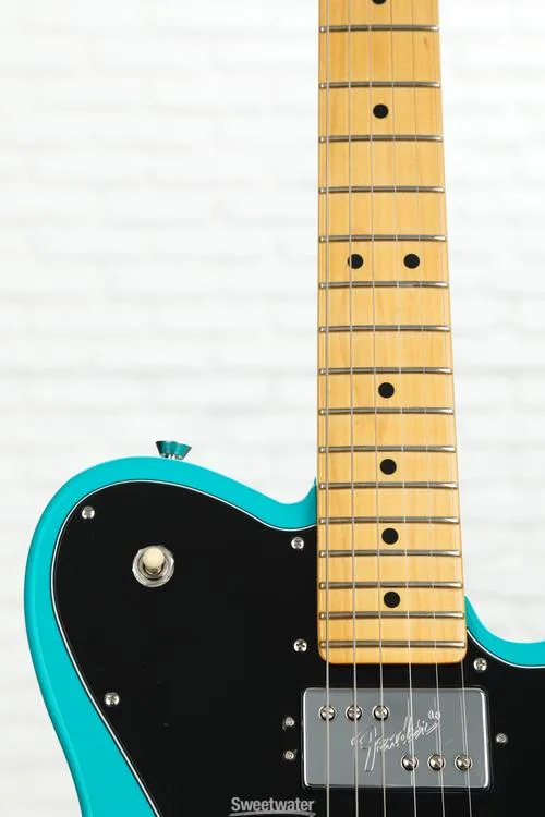  Fender American Professional II Telecaster Deluxe - Miami Blue with Maple Fingerboard Demo