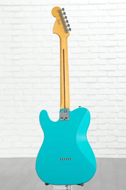  Fender American Professional II Telecaster Deluxe - Miami Blue with Maple Fingerboard Demo