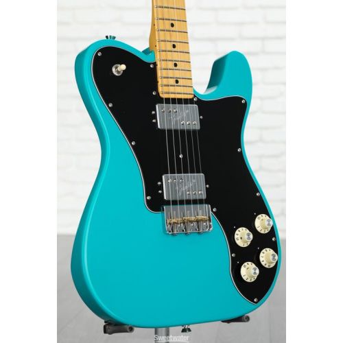  Fender American Professional II Telecaster Deluxe - Miami Blue with Maple Fingerboard Demo