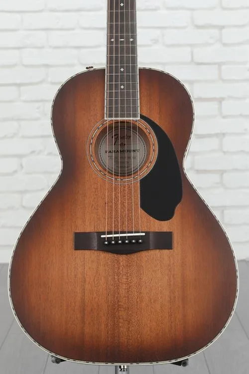  Fender PS-220E Parlor Acoustic-electric Guitar - Aged Cognac Burst