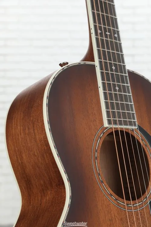  Fender PS-220E Parlor Acoustic-electric Guitar - Aged Cognac Burst