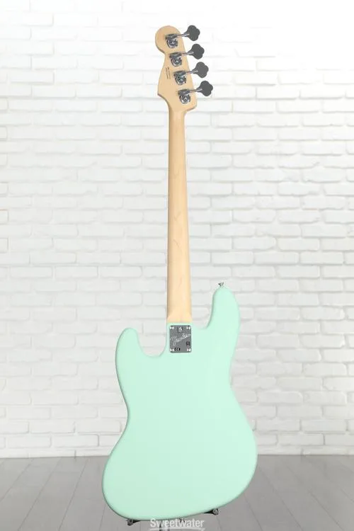  Fender American Performer Jazz Bass - Satin Surf Green with Maple Fingerboard Demo