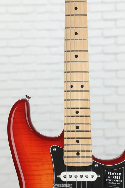  Fender Player Stratocaster HSS Plus Top - Aged Cherry with Maple Fingerboard Demo