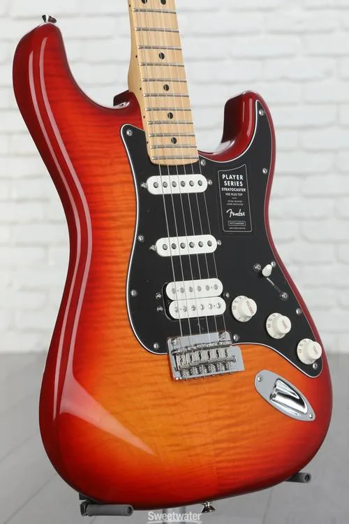  Fender Player Stratocaster HSS Plus Top - Aged Cherry with Maple Fingerboard Demo