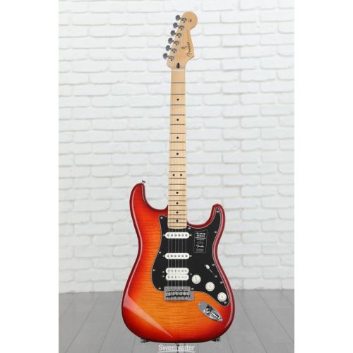  Fender Player Stratocaster HSS Plus Top - Aged Cherry with Maple Fingerboard Demo
