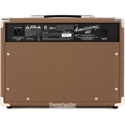  Fender Acoustasonic 40 40-watt Acoustic Amp Essentials Bundle