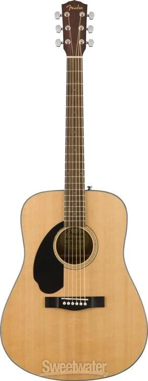  Fender CD-60S Left-Handed Acoustic Guitar - Natural