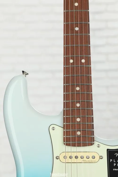  Fender Player Plus Stratocaster HSS Electric Guitar - Belair Blue with Pau Ferro Fingerboard