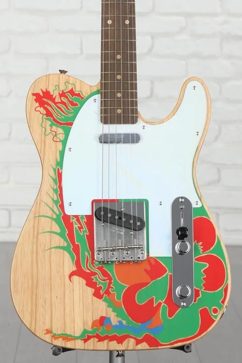 Fender Jimmy Page Telecaster - Natural with Artwork