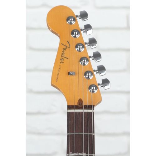  Fender American Ultra Stratocaster Left-handed - Arctic Pearl with Rosewood Fingerboard Demo