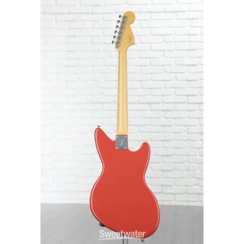  Fender Kurt Cobain Jag-Stang Left-handed Electric Guitar - Fiesta Red with Rosewood Fingerboard