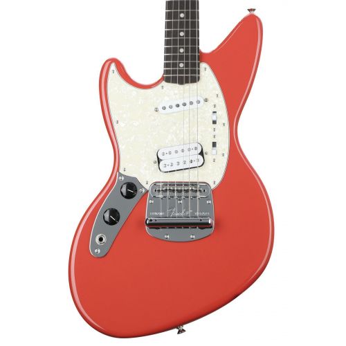  Fender Kurt Cobain Jag-Stang Left-handed Electric Guitar - Fiesta Red with Rosewood Fingerboard