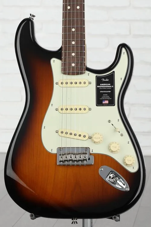 Fender American Professional II Stratocaster Electric Guitar - Anniversary 2-color Sunburst, Rosewood Fingerboard