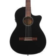 Fender CN-140SCE Nylon-string Acoustic-electric Guitar - Black