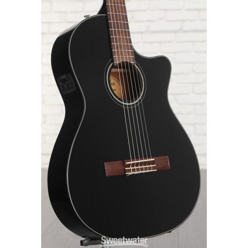  Fender CN-140SCE Nylon-string Acoustic-electric Guitar - Black