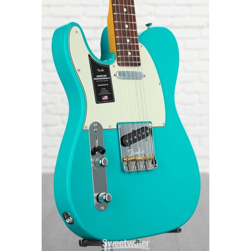  Fender American Professional II Telecaster Left-handed - Miami Blue with Rosewood Fingerboard