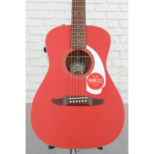  Fender Malibu Player Acoustic-electric Guitar - Fiesta Red