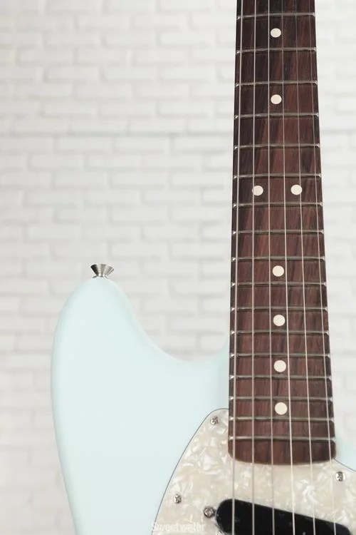  Fender American Performer Mustang - Satin Sonic Blue with Rosewood Fingerboard