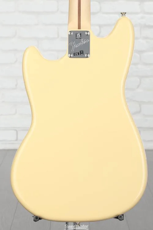  Fender American Performer Mustang - Vintage White with Rosewood Fingerboard Demo