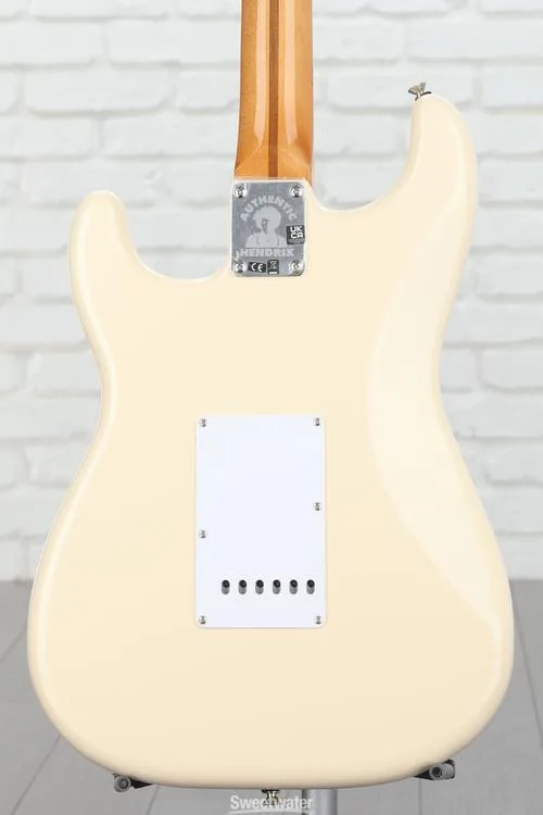  Fender Jimi Hendrix Stratocaster - Olympic White with Maple Fingerboard