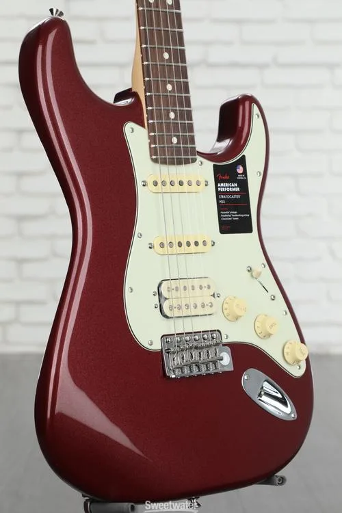  Fender American Performer Stratocaster HSS - Aubergine with Rosewood Fingerboard