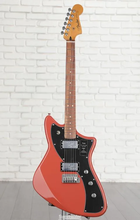  Fender Player Plus Meteora HH Electric Guitar - Fiesta Red with Pau Ferro Fingerboard